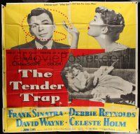 7f106 TENDER TRAP 6sh '55 Frank Sinatra prefers Debbie Reynolds & Celeste Holm!