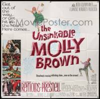 7f115 UNSINKABLE MOLLY BROWN 6sh '64 Debbie Reynolds, get out of the way or hit in the heart!