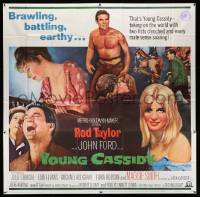 7f128 YOUNG CASSIDY 6sh '65 John Ford, barechested, brawling, battling, earthy Rod Taylor!