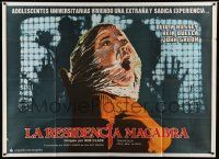 7f601 SILENT NIGHT EVIL NIGHT Argentinean 43x59 '74 this gruesome image will make your skin crawl!