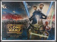 7f603 STAR WARS: THE CLONE WARS advance Argentinean 43x58 '08 Anakin Skywalker, Yoda, Obi-Wan Kenobi