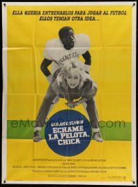 7f605 WILDCATS Argentinean 42x57 '85 different football image of Goldie Hawn & Wesley Snipes!