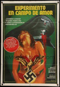 7f670 CAPTIVE WOMEN II: ORGIES OF THE DAMNED Argentinean '76 wild image of naked woman & swastika!