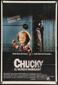 7f678 CHILD'S PLAY Argentinean '89 different image of the creepy killer doll Chucky!