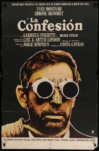 7f687 CONFESSION Argentinean '70 L'Aveu, Costa Gavras, Yves Montand, wild hangman image!