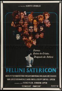 7f729 FELLINI SATYRICON Argentinean '70 Federico's Italian cult classic, cool cast montage!