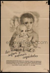 7f767 HELP THE EUROPEAN CHILDREN Argentinean '40s Mariette Lydis art of suffering children!