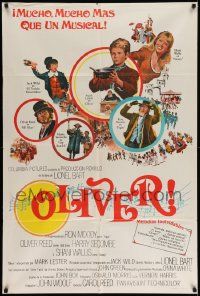 7f876 OLIVER Argentinean '69 Charles Dickens, Mark Lester, Shani Wallis, Carol Reed!