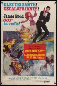 7f879 ON HER MAJESTY'S SECRET SERVICE white style Argentinean '69 Lazenby's only James Bond movie!
