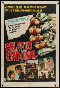 7f890 PAYROLL Argentinean '62 c/u art of giant hand holding cash, it had to be the perfect crime!
