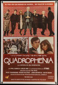 7f901 QUADROPHENIA Argentinean '79 great image of The Who & Sting, English rock & roll!