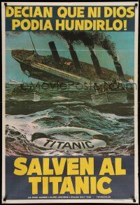 7f921 S.O.S. TITANIC Argentinean '79 completely different Oscar art of the legendary ship sinking!