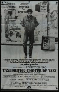 7f953 TAXI DRIVER awards Argentinean '76 classic c/u of Robert De Niro walking, Martin Scorsese!