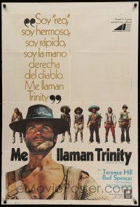 7f957 THEY CALL ME TRINITY Argentinean '71 different image of Terence Hill, spaghetti western!