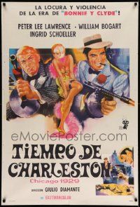7f958 THEY PAID WITH BULLETS: CHICAGO 1929 Argentinean '69 great art of gangsters with Tommy guns!