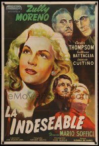 7f979 UNWANTED Argentinean '51 art of beautiful blonde Zully Moreno & co-stars, La Indeseable!