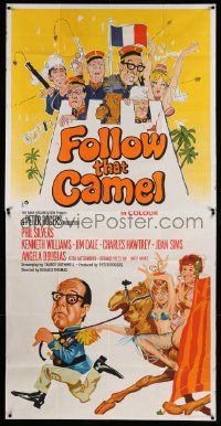 7f130 CARRY ON IN THE LEGION English 3sh '67 wacky art of Phil Silvers & cast, Follow That Camel!