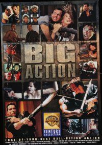 7g125 BIG ACTION 27x40 video poster '98 Warner Bros, Bill Paxton, Schwarzenegger, Snipes!