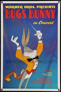 7g581 BUGS BUNNY IN CONCERT 1sh '90 great cartoon image of Bugs conducting orchestra!