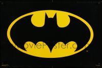 7g227 BATMAN 23x35 commercial poster '90s The Caped Crusader, great image of bat symbol!