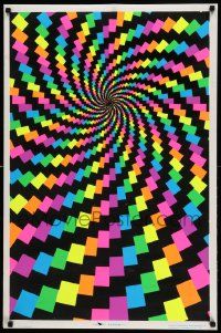 7g245 ELECTRIC RAINBOW 23x35 commercial poster '72 really psychedelic artwork in felt, groovy!