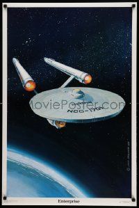 7g316 STAR TREK 23x35 commercial poster '76 John Carlance art of the Starship Enterprise!