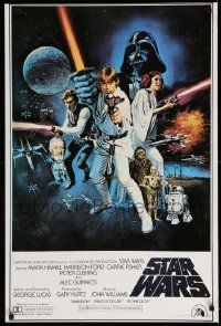 7g322 STAR WARS 24x36 commercial poster '77 Lucas, Tom William Chantrell, Portal Publications!
