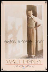 7g340 WALT DISNEY 24x36 commercial poster '86 incredible portrait with Mickey Mouse shadow!
