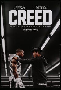 7g606 CREED teaser DS 1sh '15 image of Sylvester Stallone as Rocky Balboa with Michael Jordan!