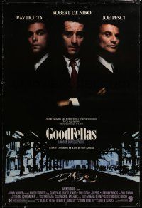 7g684 GOODFELLAS DS 1sh '90 Robert De Niro, Joe Pesci, Ray Liotta, Martin Scorsese classic