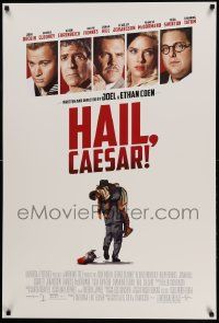 7g689 HAIL, CAESAR DS 1sh '16 Joel Coen & Ethan Coen, Brolin, Clooney, Fiennes, Hill!