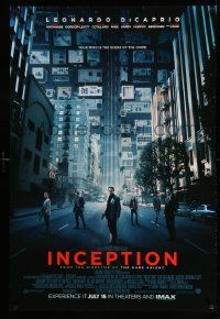 7g726 INCEPTION advance DS 1sh '10 Christopher Nolan, Leonardo DiCaprio, Gordon-Levitt!
