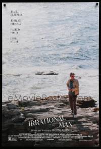 7g739 IRRATIONAL MAN 1sh '15 cool isolated image of Joaquin Phoenix standing on seashore!