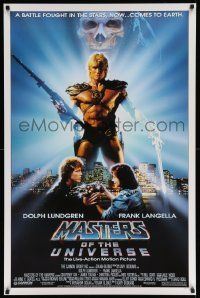 7g802 MASTERS OF THE UNIVERSE 1sh '87 great photo image of Dolph Lundgren as He-Man!