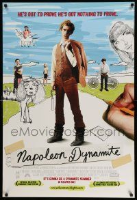 7g818 NAPOLEON DYNAMITE advance DS 1sh '04 Jared Hess, Jon Heder's got nothing to prove!
