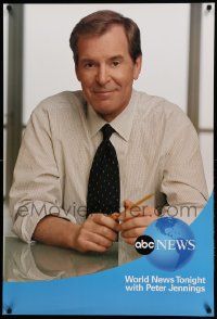7g039 ABC NEWS tv poster '02 great image of news anchor Peter Jennings!