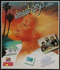 7g091 BEACH BOYS 18x21 music poster '83 cool art of sexy blonde woman!