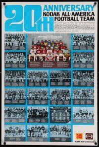 7g374 COLLEGE FOOTBALL ALL-AMERICA TEAM 24x36 special '79 cool images of many stars!