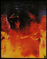 7g384 EMPIRE STRIKES BACK 19x23 special '80 Han and Leia before the carbon freezing chamber!