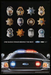 7g186 FORD 24x36 advertising poster '05 great images of Crown Vic and many police badges!