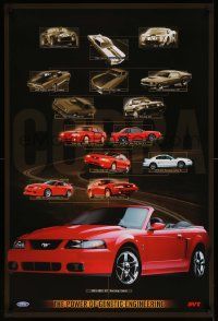 7g185 FORD 24x36 advertising poster '04 great image of many Mustang models!