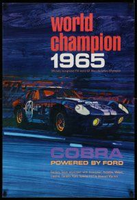 7g183 FORD 20x30 advertising poster '90s great art of the 1965 world champion Cobra!