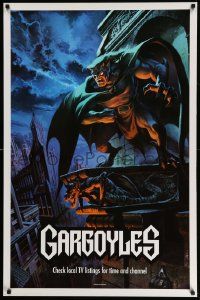 7g044 GARGOYLES tv poster '94 Disney, striking fantasy cartoon artwork of Goliath!