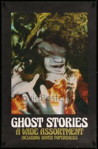 7g395 GHOST STORIES 22x34 special '80s Dover paperbacks, completely wild artwork!