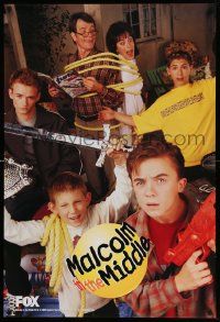 7g046 MALCOLM IN THE MIDDLE tv poster '00 Bryan Cranston, Frankie Muniz, Kaczmarek, Berfield!