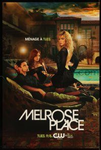 7g047 MELROSE PLACE tv poster '09 menage a Tues., very sexy poolside image of cast!