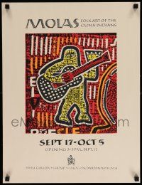 7g010 MOLAS 18x23 museum/art exhibition '80s colorful folk art of the Cuna Indians!