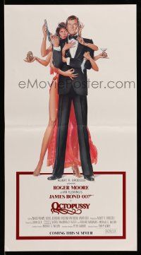 7g435 OCTOPUSSY 12x22 special '83 art of sexy Maud Adams & Moore as Bond by Goozee!