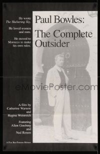 7g441 PAUL BOWLES: THE COMPLETE OUTSIDER 23x36 special '94 cool full-length image of the author!