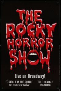 7g002 ROCKY HORROR SHOW 24x36 stage poster '00 cool title design with mouth!